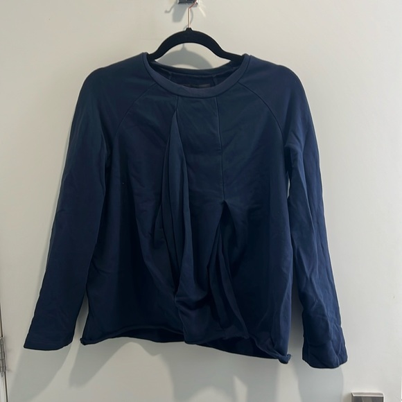 Navy Veronique Miljkovitch Sweatshirt - size small - Picture 1 of 2